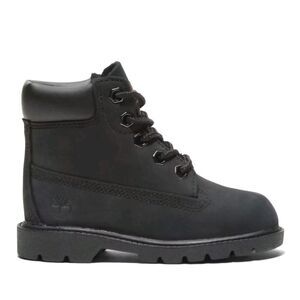Timberland Toddler Kid Black Leather 7.5 Premium Lace-Up 6 Inch Waterproof Boots